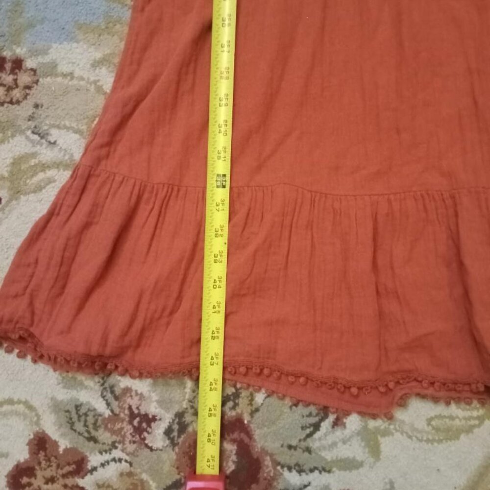 Rust colored casual dress  size S - Picture 4 of 5